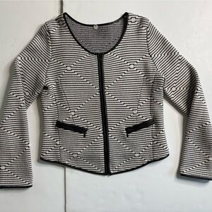 Margaret O'Leary Black and White Striped Jacket